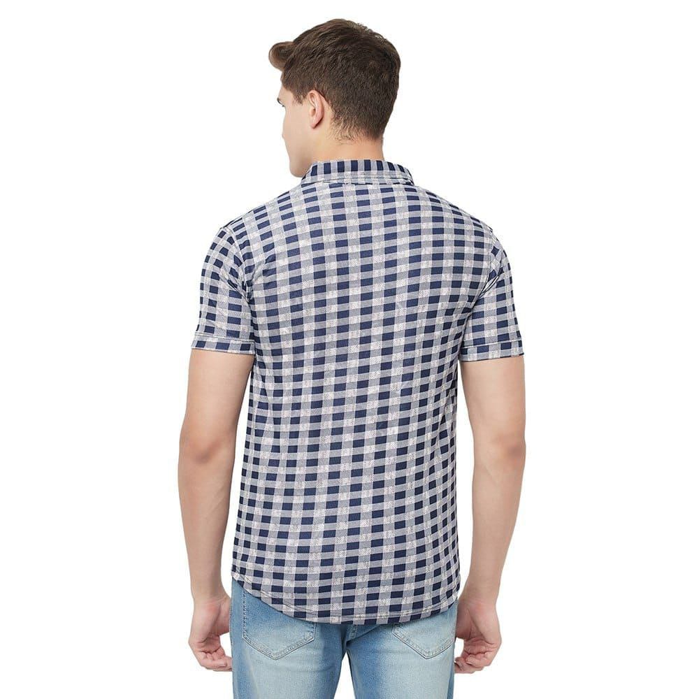 Men's Printed Casual Shirt – Trendy Aztec-Inspired Design | Premium Lycra
