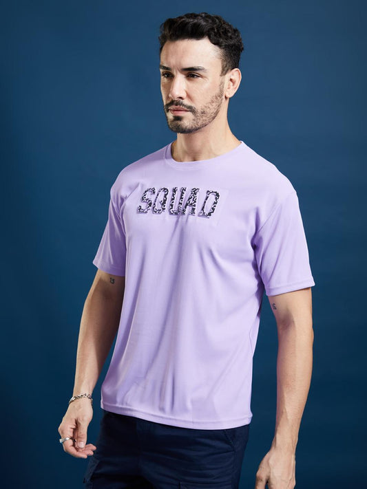 Men’s Emboss Print Party T-Shirt – SQUAD Design